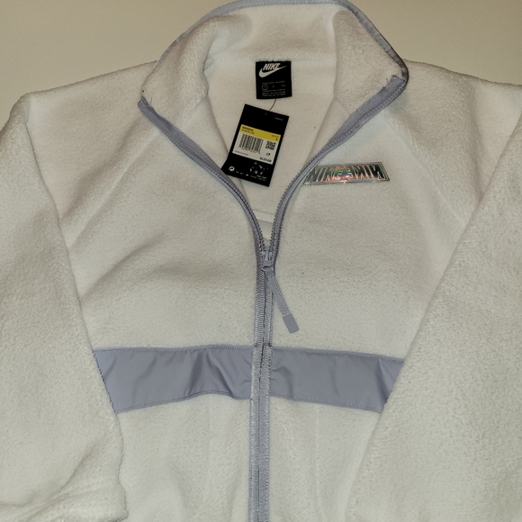 Nike Sportswear Women's Sherpa Jacket White - Picture 15 of 16